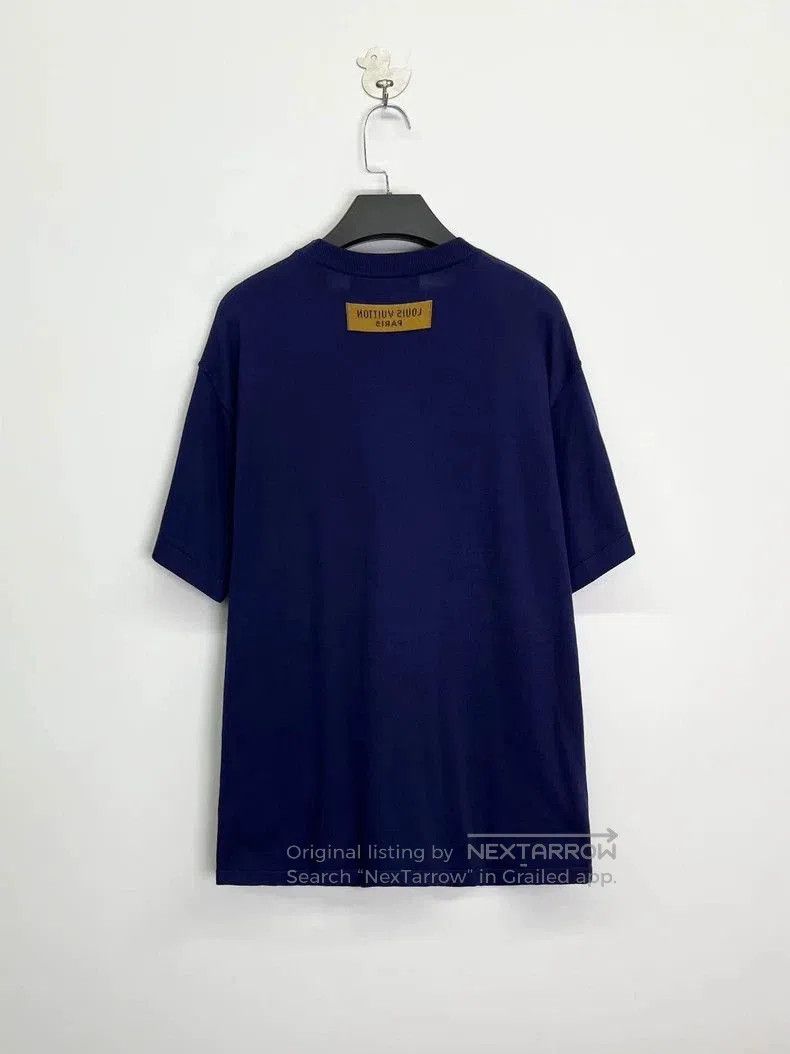 Louis Vuitton Louis Vuitton Blue Embroidered Logo Knit Tee. Size US M / EU 48-50 / 2 - 2 Thumbnail