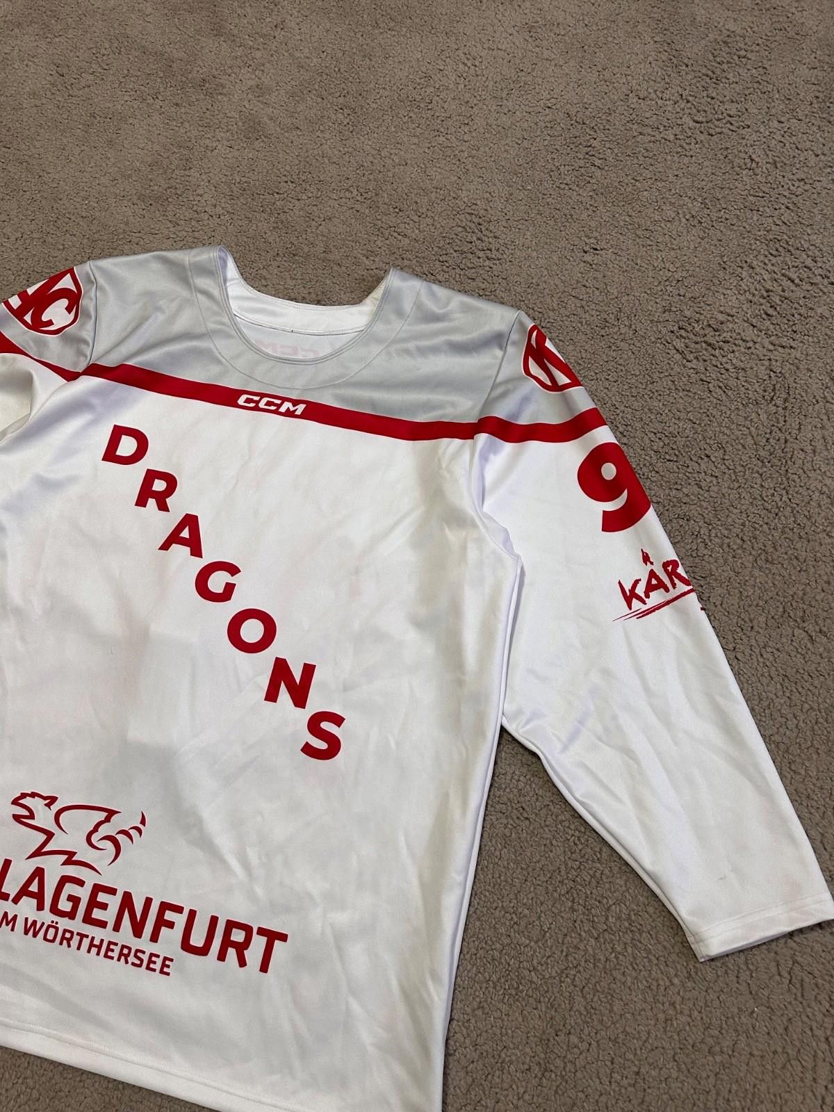 Ccm CCM KAC Klagenfurt Dragons Ice Hockey Jersey Sz XL #90Gasser Size US XL / EU 56 / 4 - 5 Thumbnail