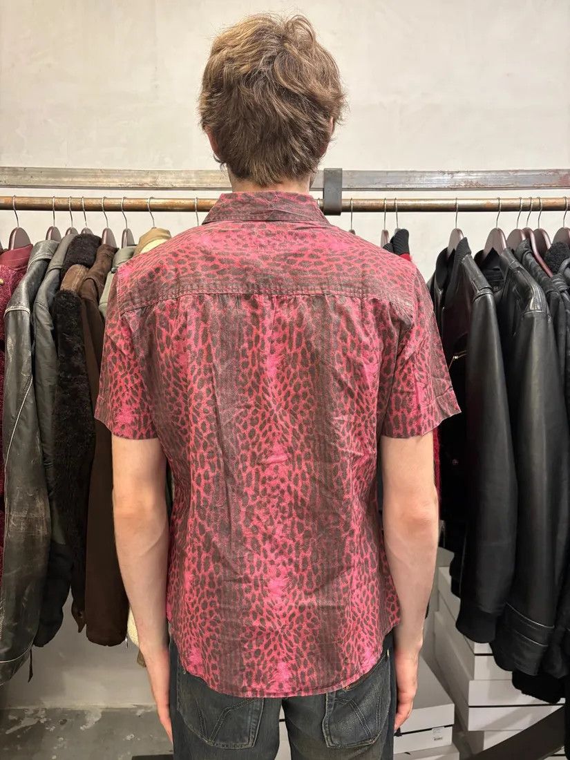 Just Cavalli × Vintage 2000s Cavalli Leopard Print Red Obscure Shirt Size US S / EU 44-46 / 1 - 5 Thumbnail