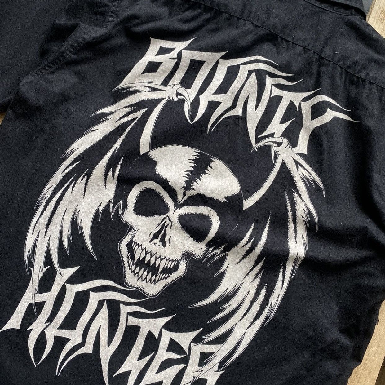 Bounty Hunter × Japanese Brand Bounty Hunter Big Logo Skull Demon shirt Size US L / EU 52-54 / 3 - 3 Thumbnail