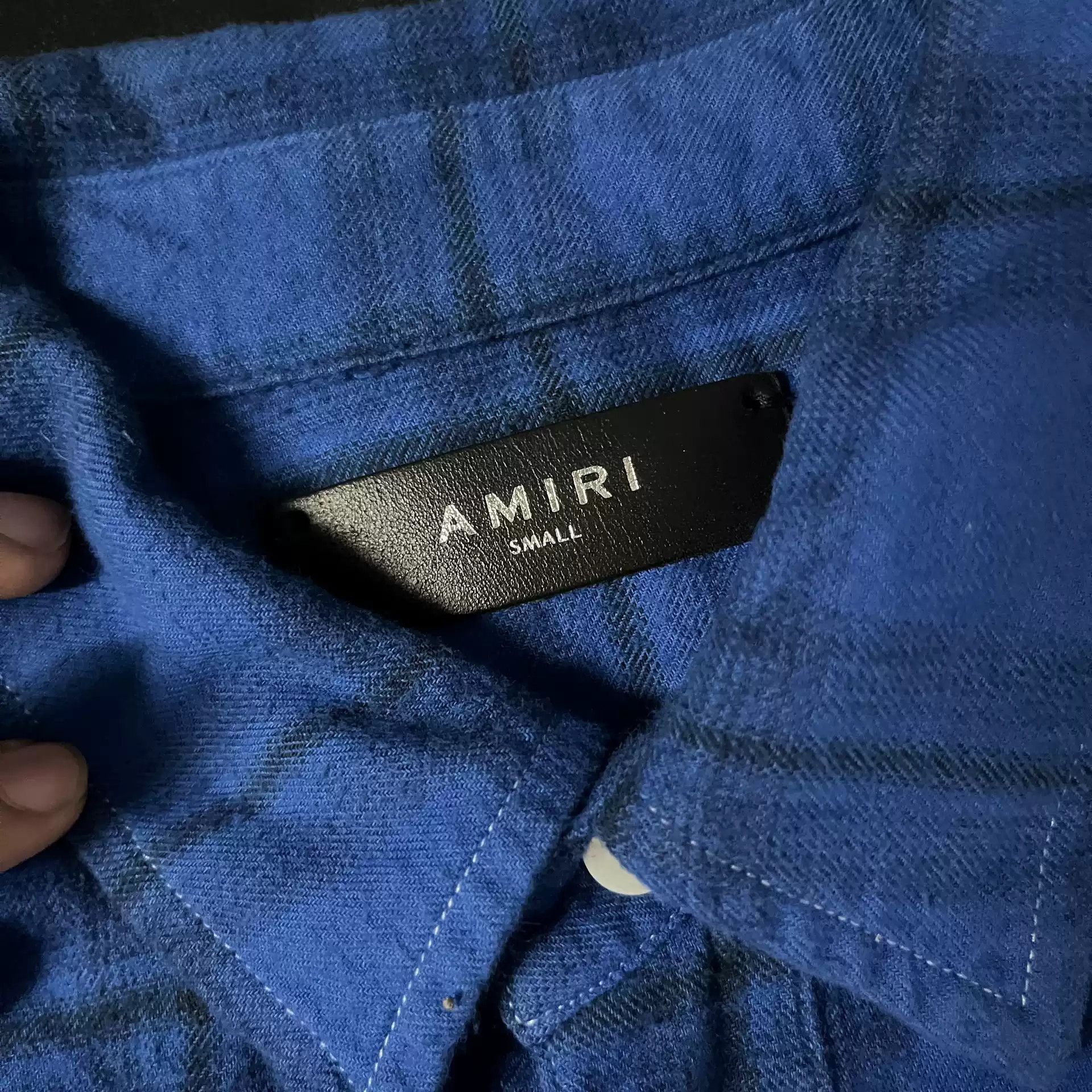 Amiri AMIRI Blue Shark Shirt-2506 Size US S / EU 44-46 / 1 - 3 Thumbnail