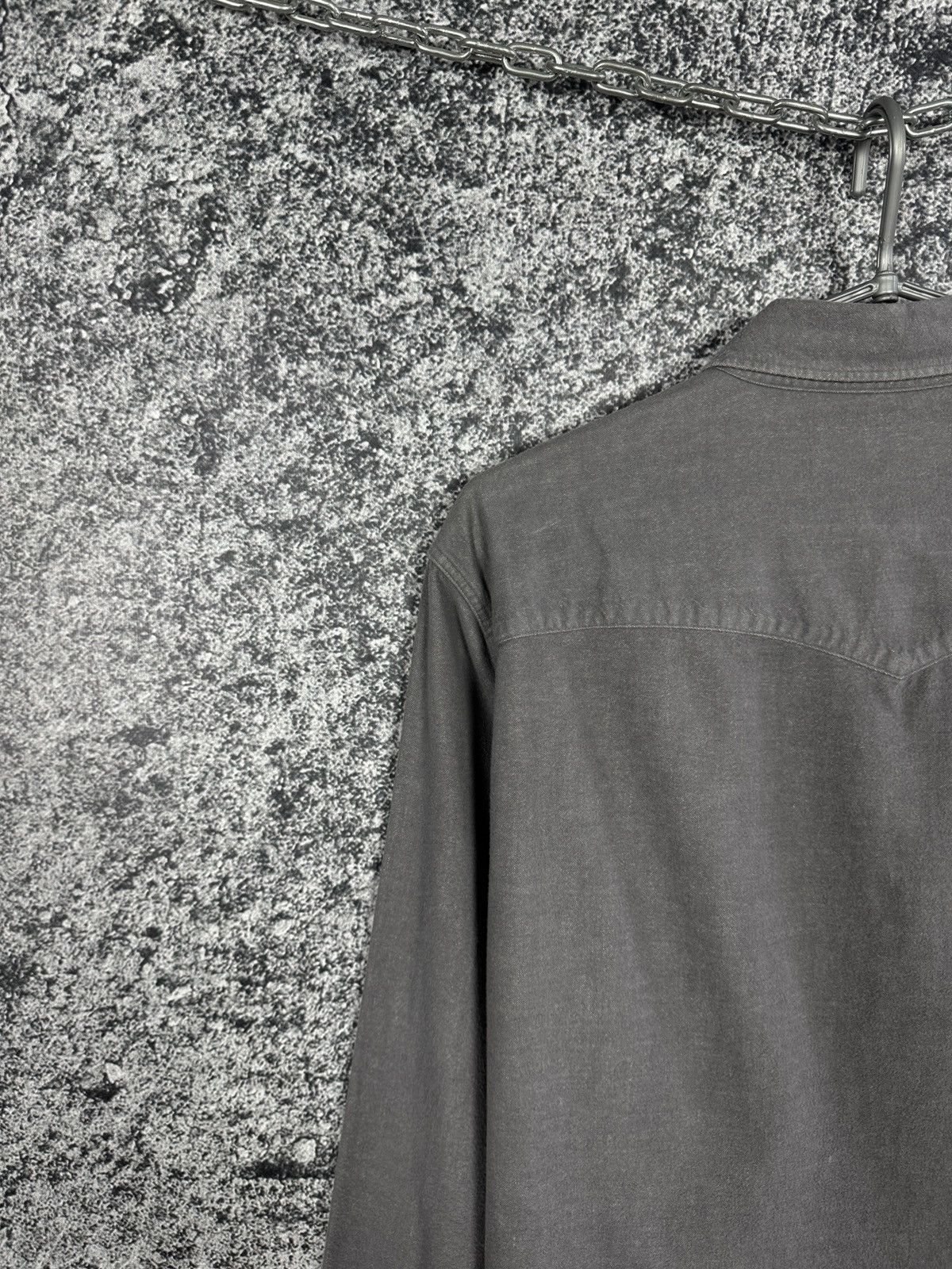 Allsaints Allsaints Helm Long Sleeve Shirt Button Up Cotton/Wool Sz L Size US L / EU 52-54 / 3 - 10 Thumbnail