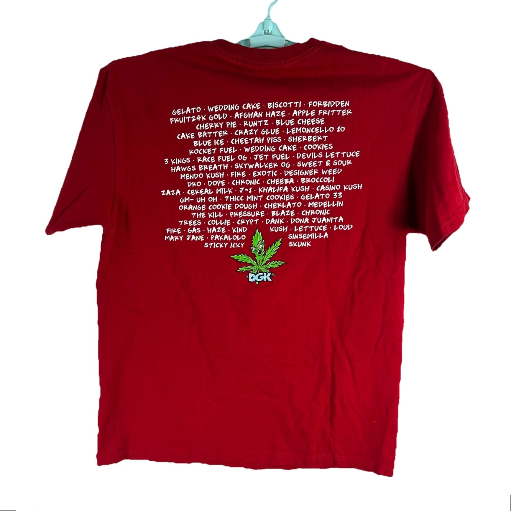 DGK DGK T-Shirt Adult L Red Shirt Mens 90s Art Hip Hop Alice in Wonderland Graphic Print Logo Vintage No Size US L / EU 52-54 / 3 - 5 Thumbnail