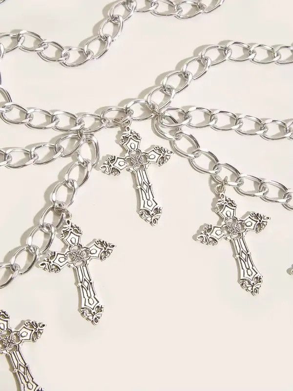 Other Yoshi x Moe Multi layered Cross Waist Belt Chain Size ONE SIZE - 7 Thumbnail