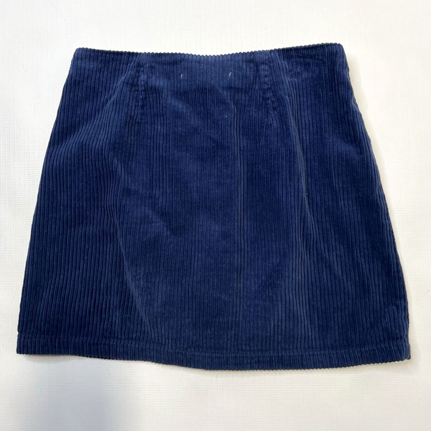 Pacsun Pacsun Corduroy Mini Skirt Women’s 24 Navy Blue Button Front Y2K Streetwear (Juniors) Womens Size 42" / US 20 - 8 Thumbnail