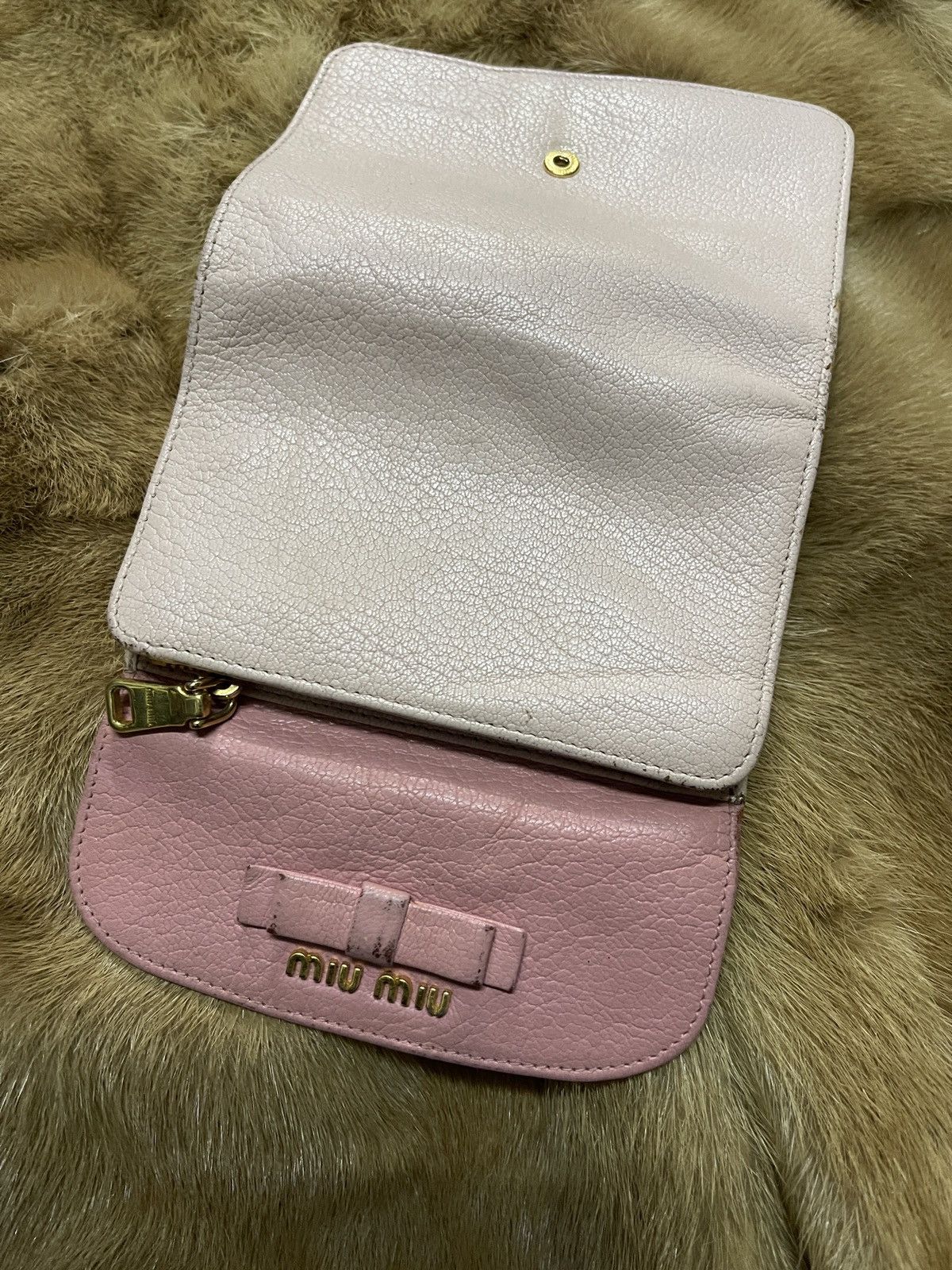 Miu Miu Miu Miu 198 Ribbon Tri-Fold Wallet Size ONE SIZE - 10 Thumbnail