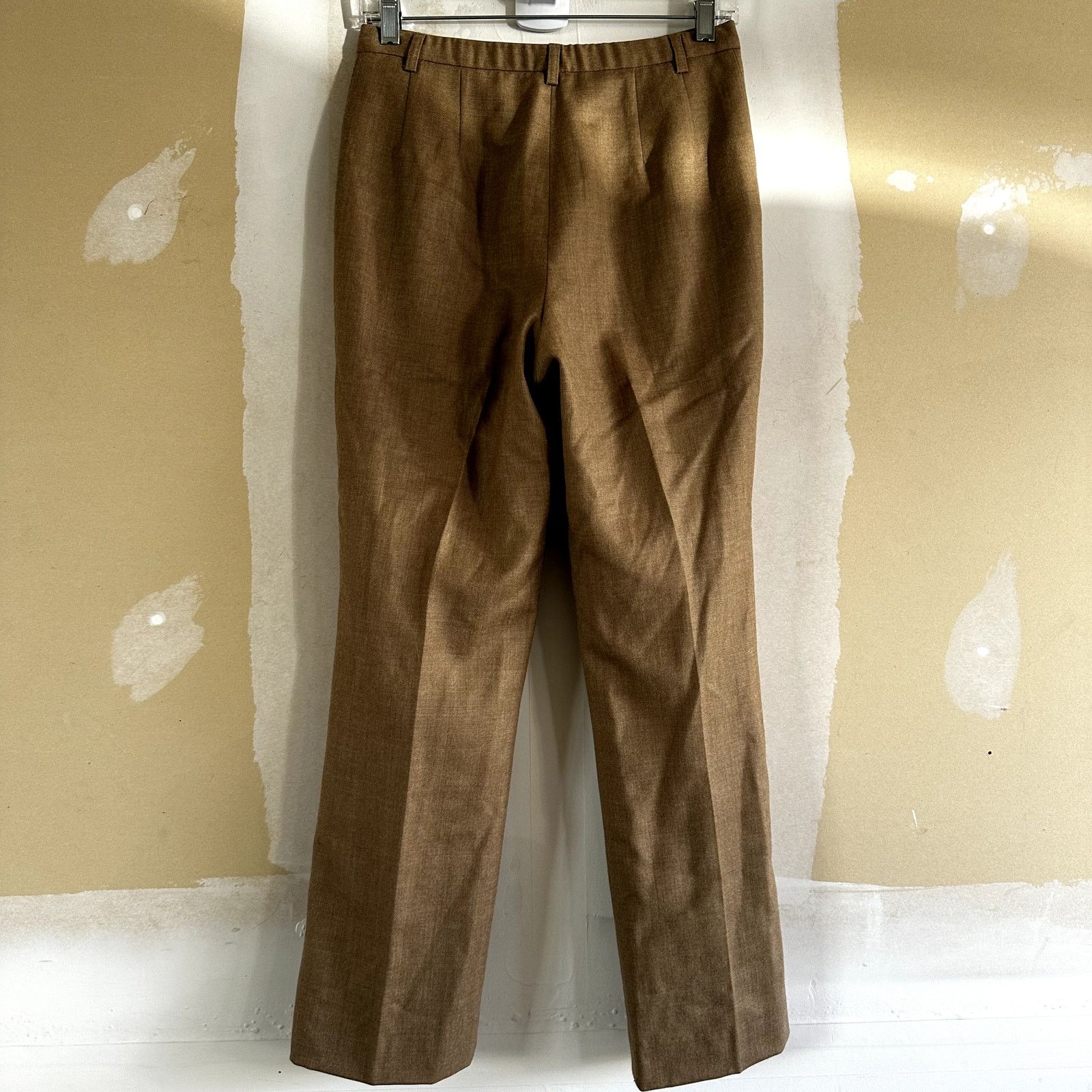 Pendleton Pendleton Petite Dress Pant Pleated Straight 100% Wool Tan 6 Size 28" / US 6 / IT 42 - 6 Thumbnail