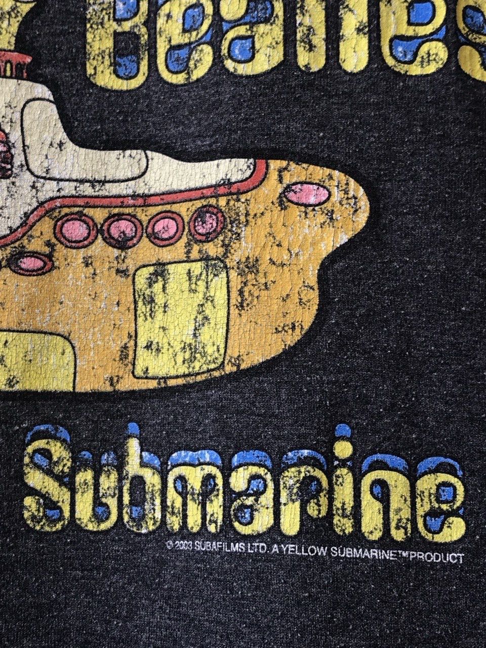 Band Tees Vintage The Beatles Yellow Submarine Ringer Band T-Shirt Size US M / EU 48-50 / 2 - 3 Thumbnail