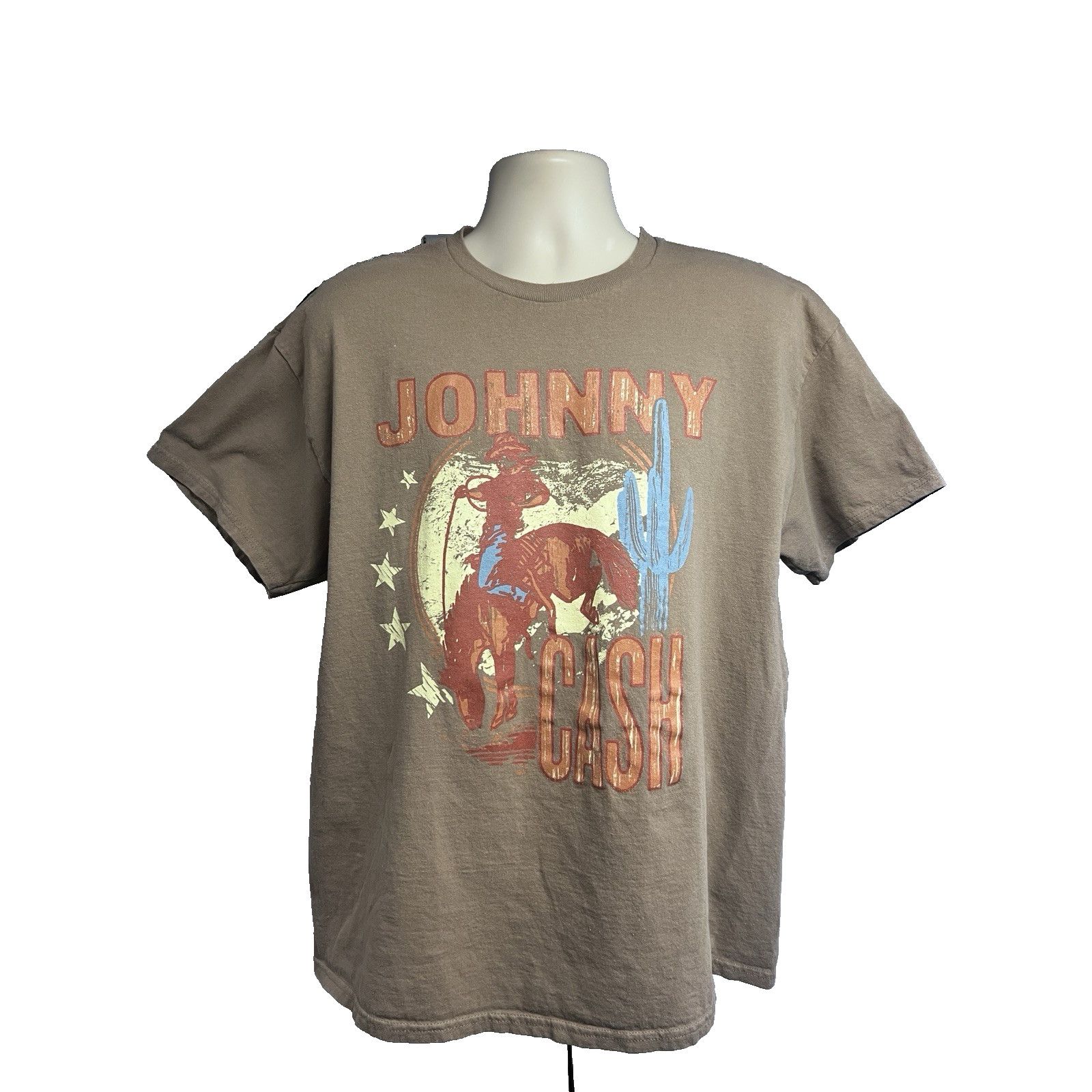 Other Johnny Cash Music Rodeo Horse Brown Graphic T-Shirt XL Size US XL / EU 56 / 4 - 1 Thumbnail