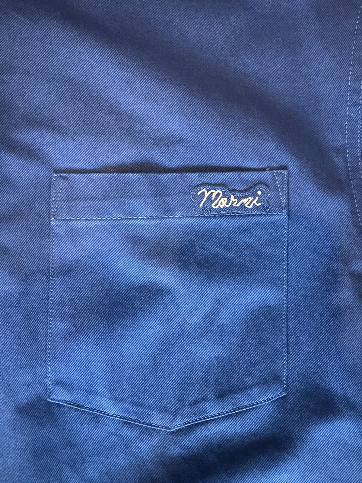 Marni Marni Logo embroidered cotton shirt Size US M / EU 48-50 / 2 - 4 Thumbnail