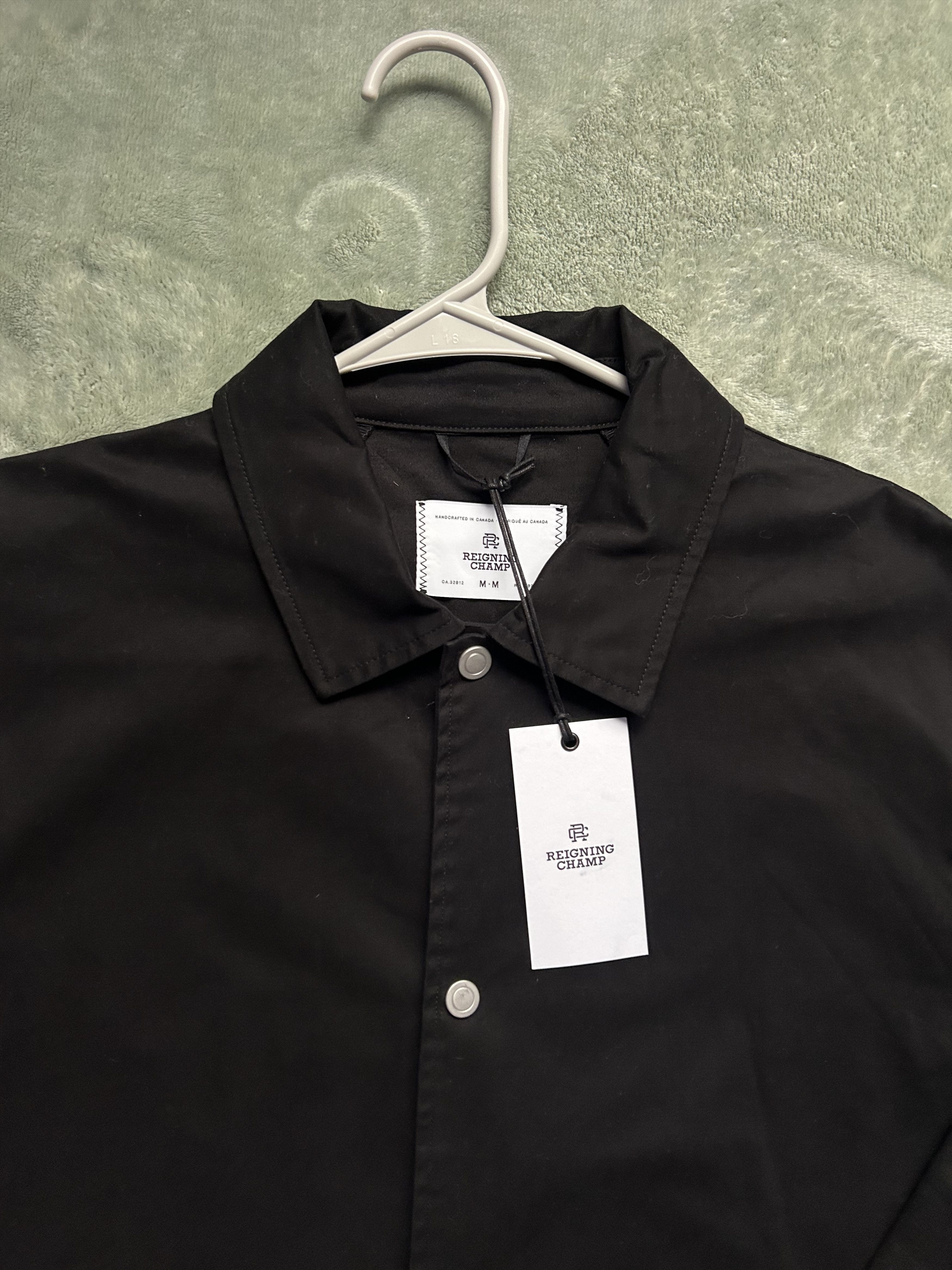 Reigning Champ Reigning Champ Ripstop Coach Jacket Black -Size M NWT Size US M / EU 48-50 / 2 - 6 Thumbnail