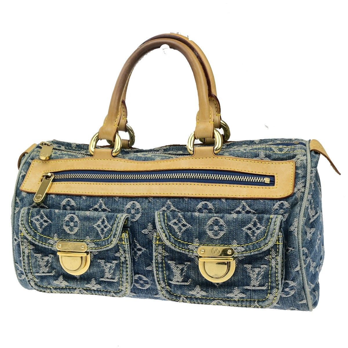 Louis Vuitton Louis Vuitton Neo Speedy Bag Denim Size ONE SIZE - 1 Thumbnail