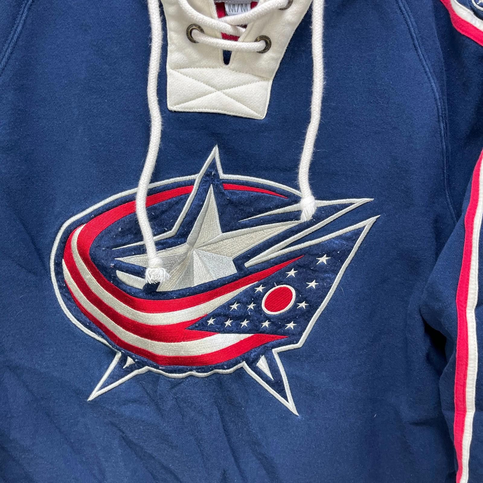 Other Vintage Columbus Blue Jackets NHL Hoodie Medium Size ONE SIZE - 2 Thumbnail