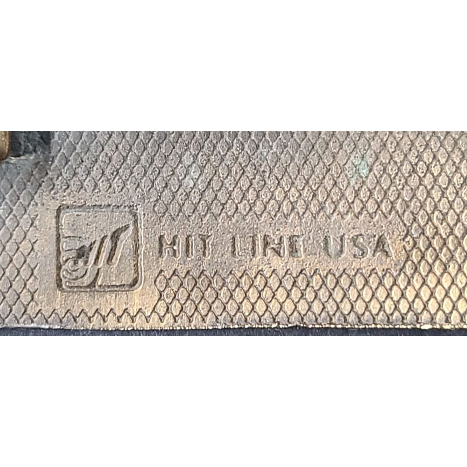 Vintage VINTAGE Hit Line Ditch Witch Solid Brass Belt Buckle 3” Bronze Cowboy Western Rockabilly Adult Unisex Mens Womens 1980s Size ONE SIZE - 7 Thumbnail