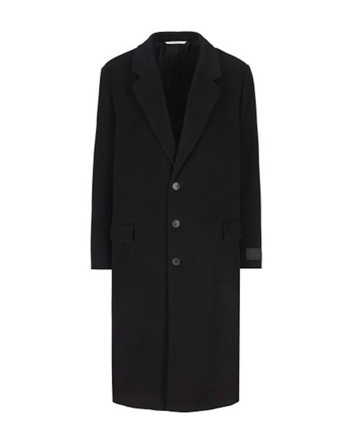 Valentino NEW Men’s Valentino Black Wool Coat IT 50 Size US M / EU 48-50 / 2 - 1 Thumbnail
