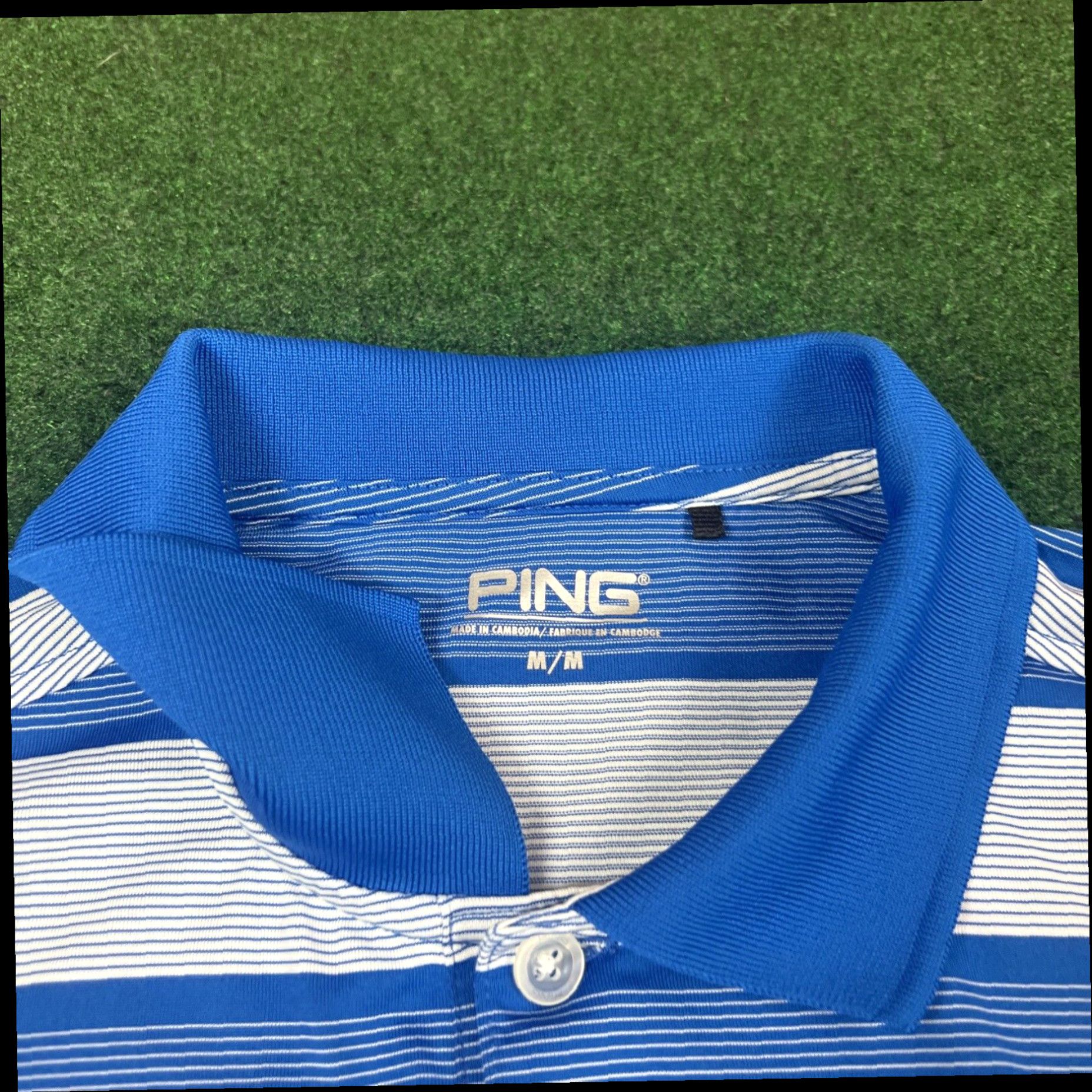NCAA PING Sensorcool Florida Gators Short Sleeve Polo Blue Pullover Shirt Men's Med Size US M / EU 48-50 / 2 - 5 Thumbnail