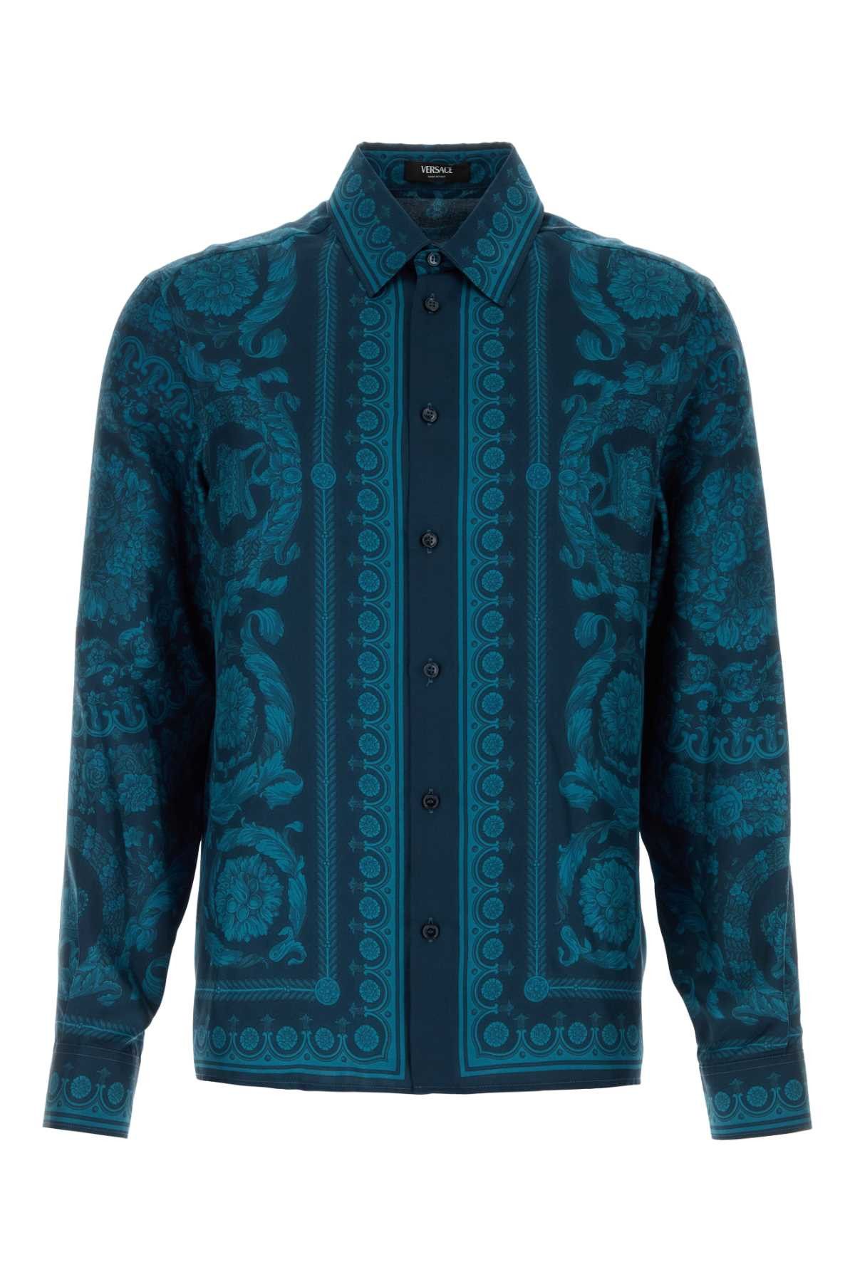 Versace Printed Twill Shirt Size US M / EU 48-50 / 2 - 1 Thumbnail