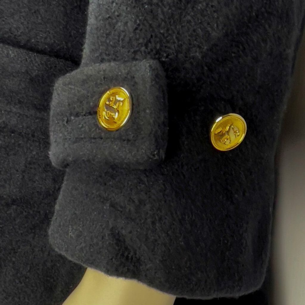 Sonia Rykiel SONIA RYKIEL Fleece Hooded Black Straight fit Coat Size M / US 6-8 / IT 42-44 - 11 Thumbnail