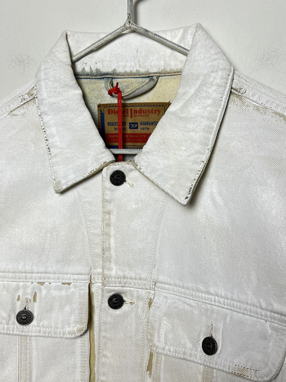 Diesel diesel painted denim trucker jacket maison martin margiela Size US M / EU 48-50 / 2 - 3 Thumbnail