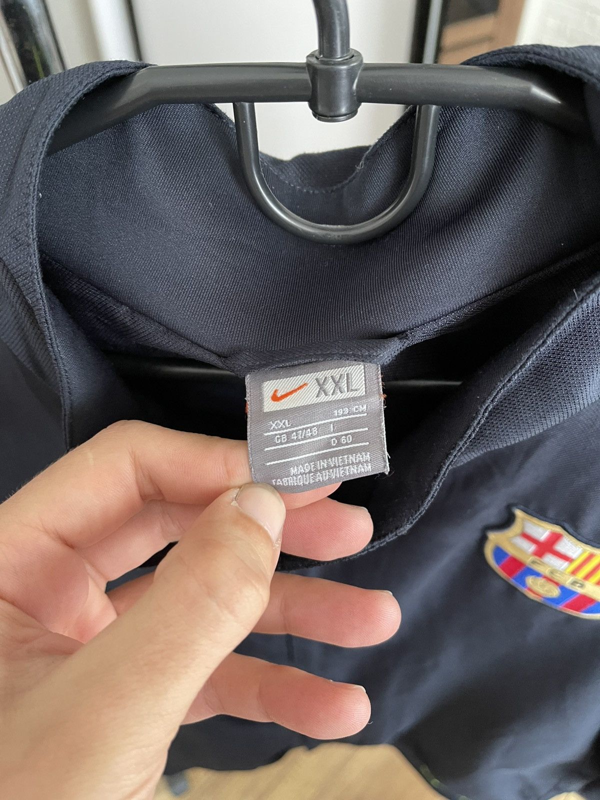 Vintage Nike FC Barcelona Vintage Soccer Zip Track Jacket Size US XXL / EU 58 / 5 - 9 Thumbnail