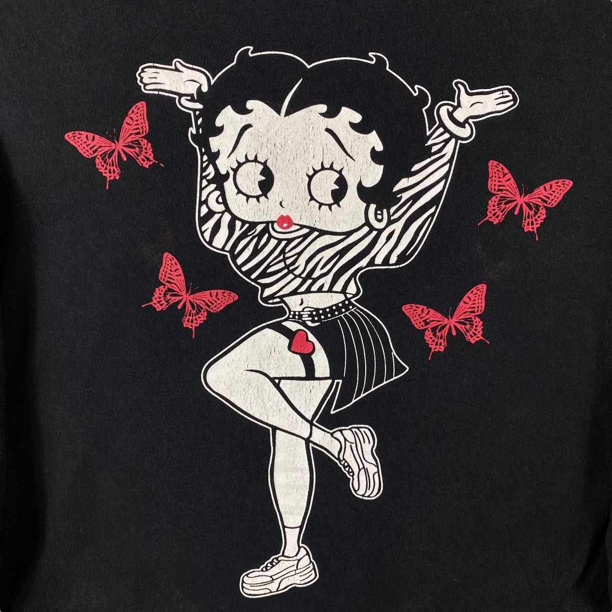 Cartoon Network BETTY BOOP Classic Cartoon Flame Longsleeve Tee Shirt Size M / US 6-8 / IT 42-44 - 2 Thumbnail