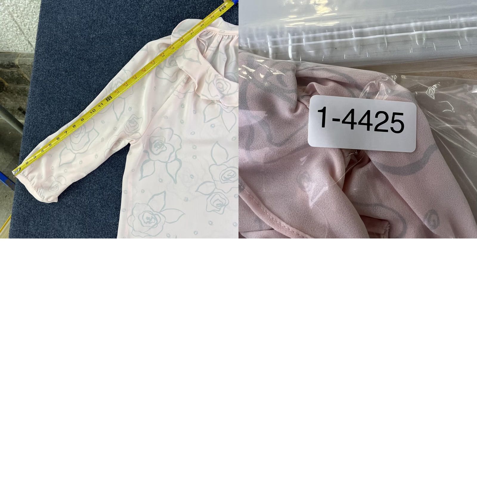 Vintage ELLE Blouse Womens Large Pink Floral Ruffle V Neck 3/4 Sleeve Sheer Chiffon Size L / US 10 / IT 46 - 8 Thumbnail