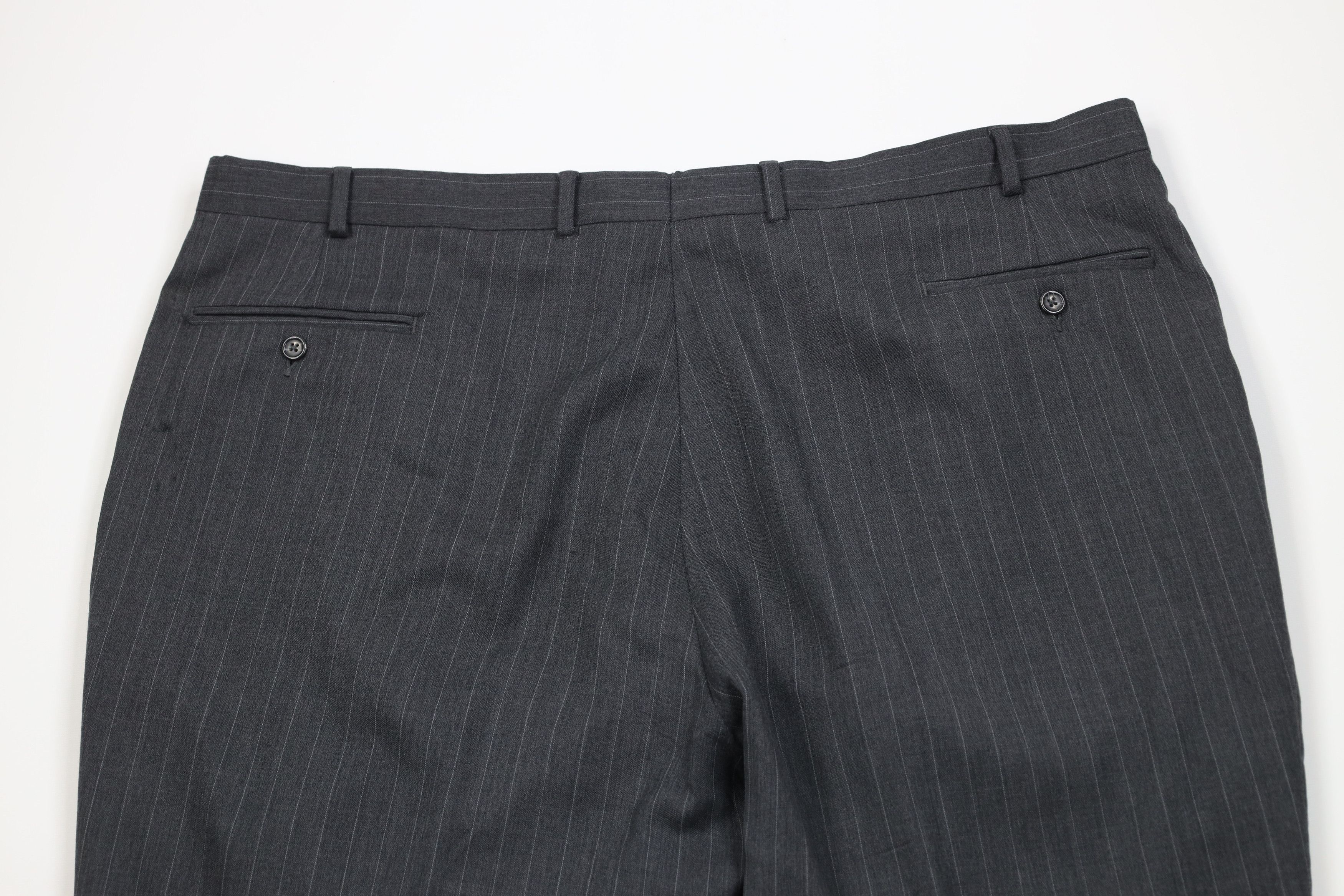 Vintage Vintage 90s Y2K Streetwear Pinstriped Wide Leg Chino Pants Size US 44 / EU 60 - 12 Thumbnail