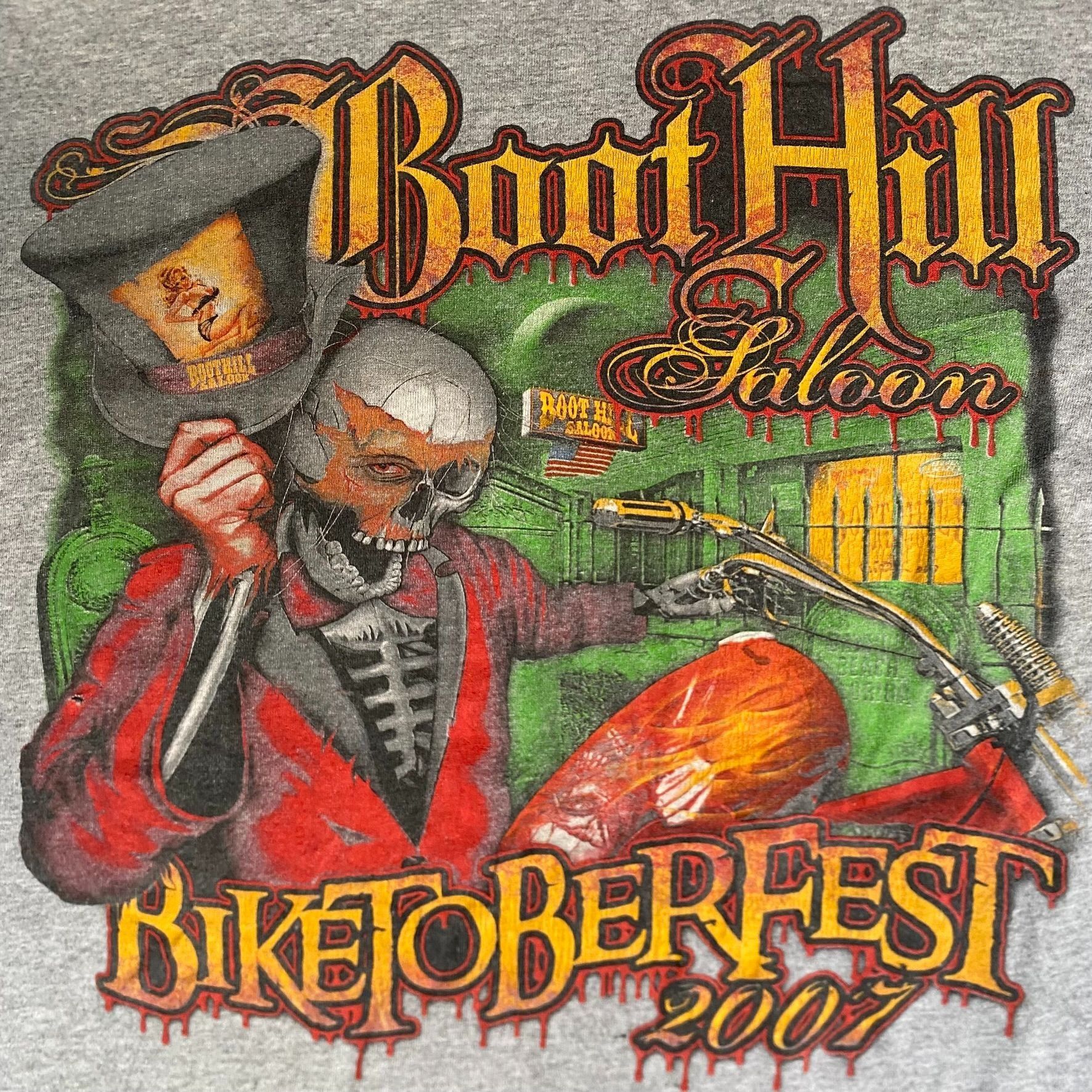 Vintage Vintage Y2K Boot Hill Saloon Shirt Motorcycle Biker Punk Tee Size US M / EU 48-50 / 2 - 3 Thumbnail