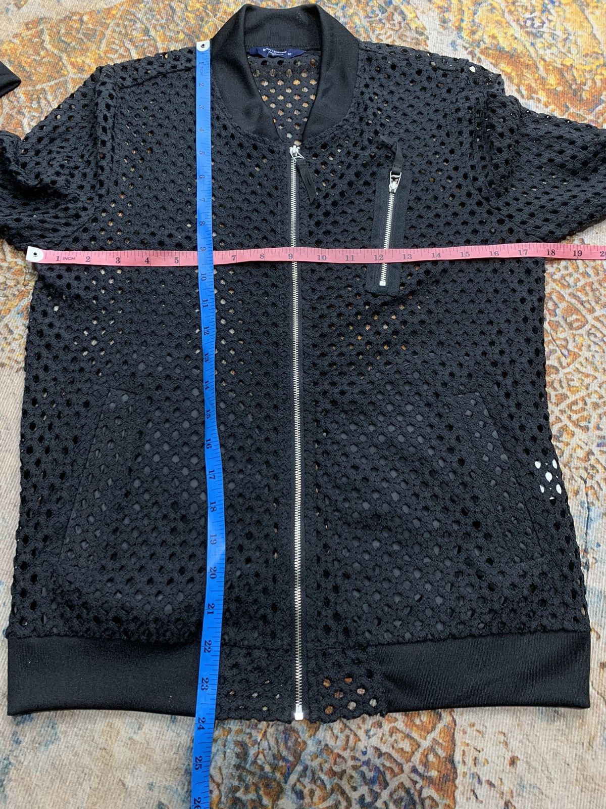 Issey Miyake Crazy Japanese Open Knit Grunge Style Zip Size US M / EU 48-50 / 2 - 9 Thumbnail