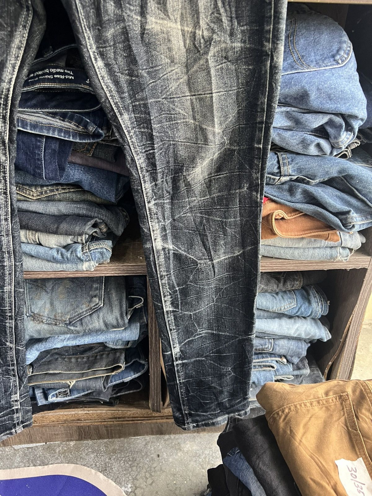 semanticdesign 🔥Rare Semantic Design Flared Distressed Denim Size US 35 - 5 Thumbnail