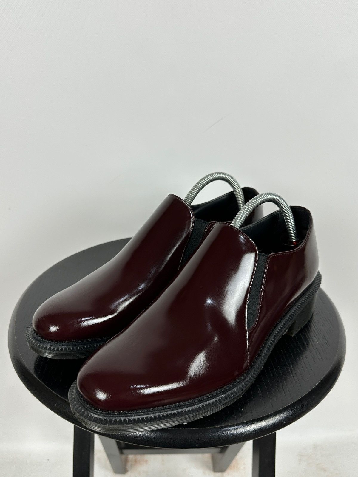 Dr. Martens Dr. Martens Rosyna Burgundy Polished Smooth Leather Loafers Size US 10.5 / IT 40.5 - 6 Thumbnail