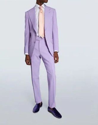 Tom Ford o1loc1c0724 2HAP03 Sb Suit in Light Purple Size US M / EU 48-50 / 2 - 1 Thumbnail