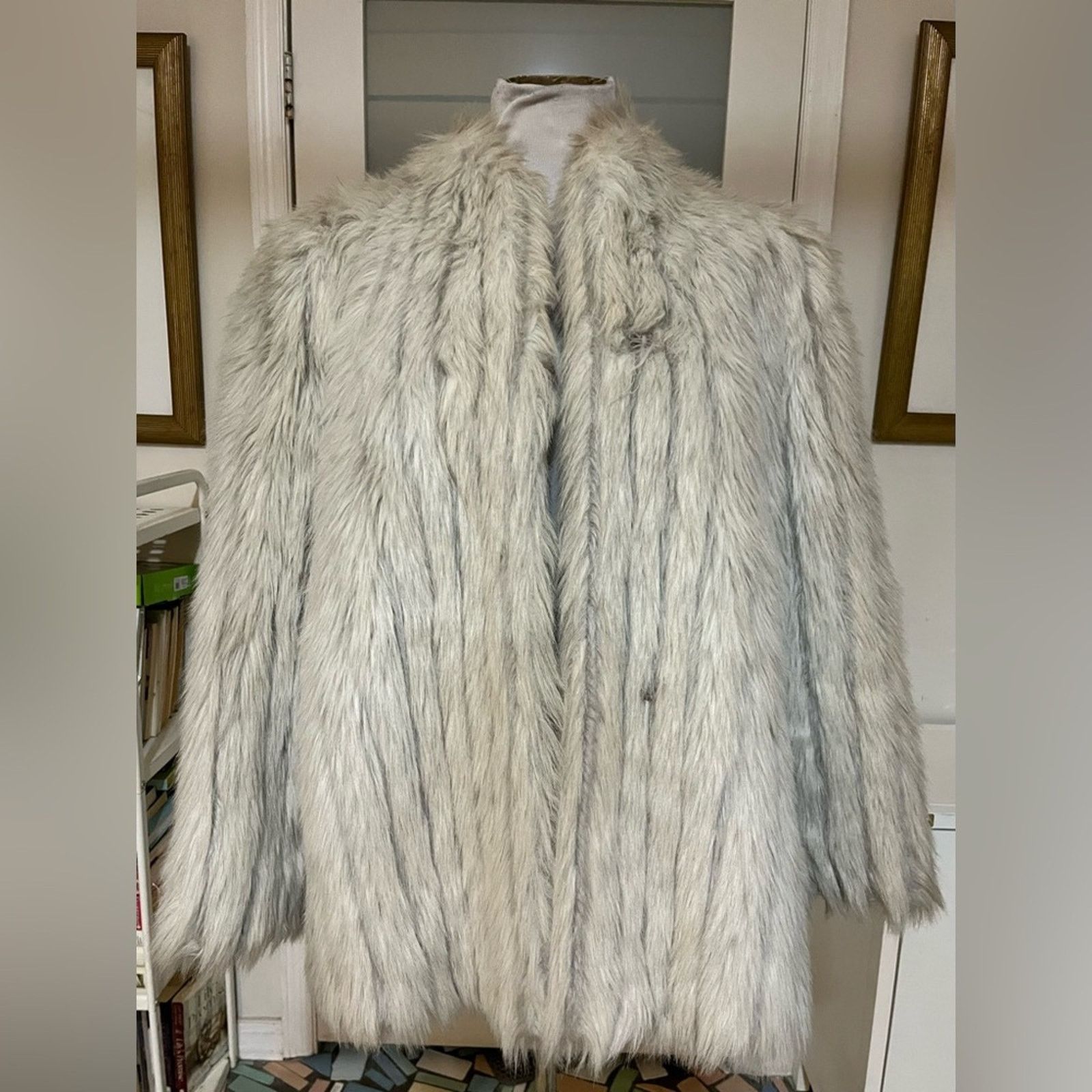 Vintage Vintage- Intrigue- Faux Fur Coat - Sz 16 Size XXL / US 16-18 / IT 52-54 - 3 Thumbnail