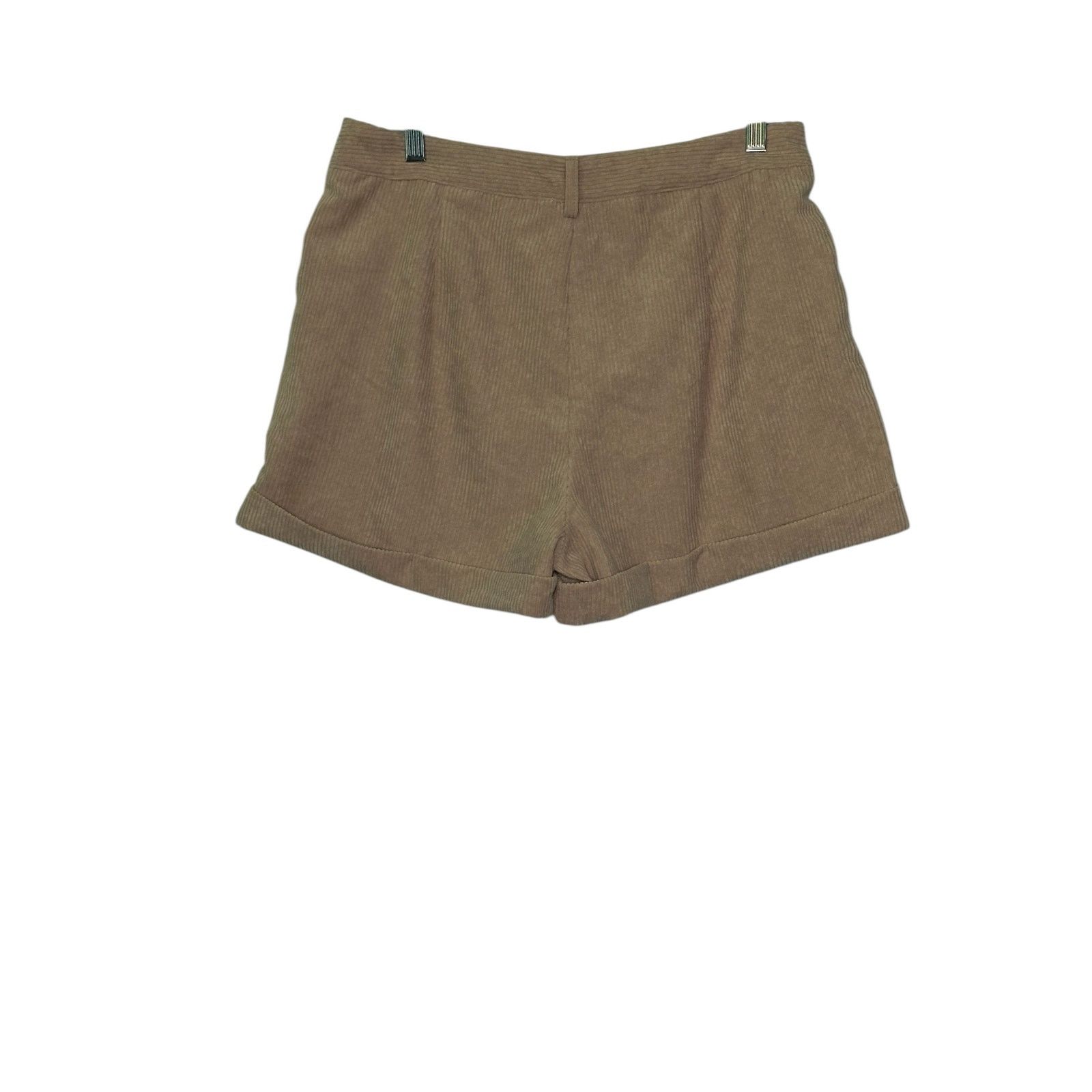 Shein SHEIN beige corduroy pleated cuffed shorts size 8 - 10 Size 32" / US 10 / IT 46 - 8 Thumbnail