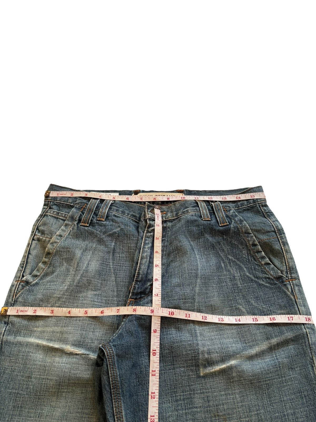 DKNY × Donna Karan Vintage DKNY Mud Wash Distressed Loose Baggy Jeans Size US 32 / EU 48 - 13 Thumbnail