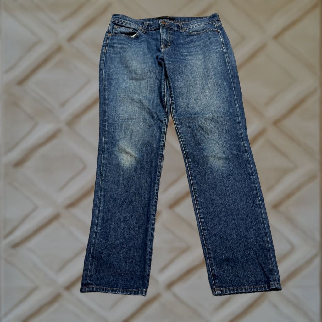 J Brand J. Brand Aidan Boyfriend Denim Jeans Womens 28 Blue Mid Rise Medium Wash Casual Size 28" / US 6 / IT 42 - 1 Thumbnail