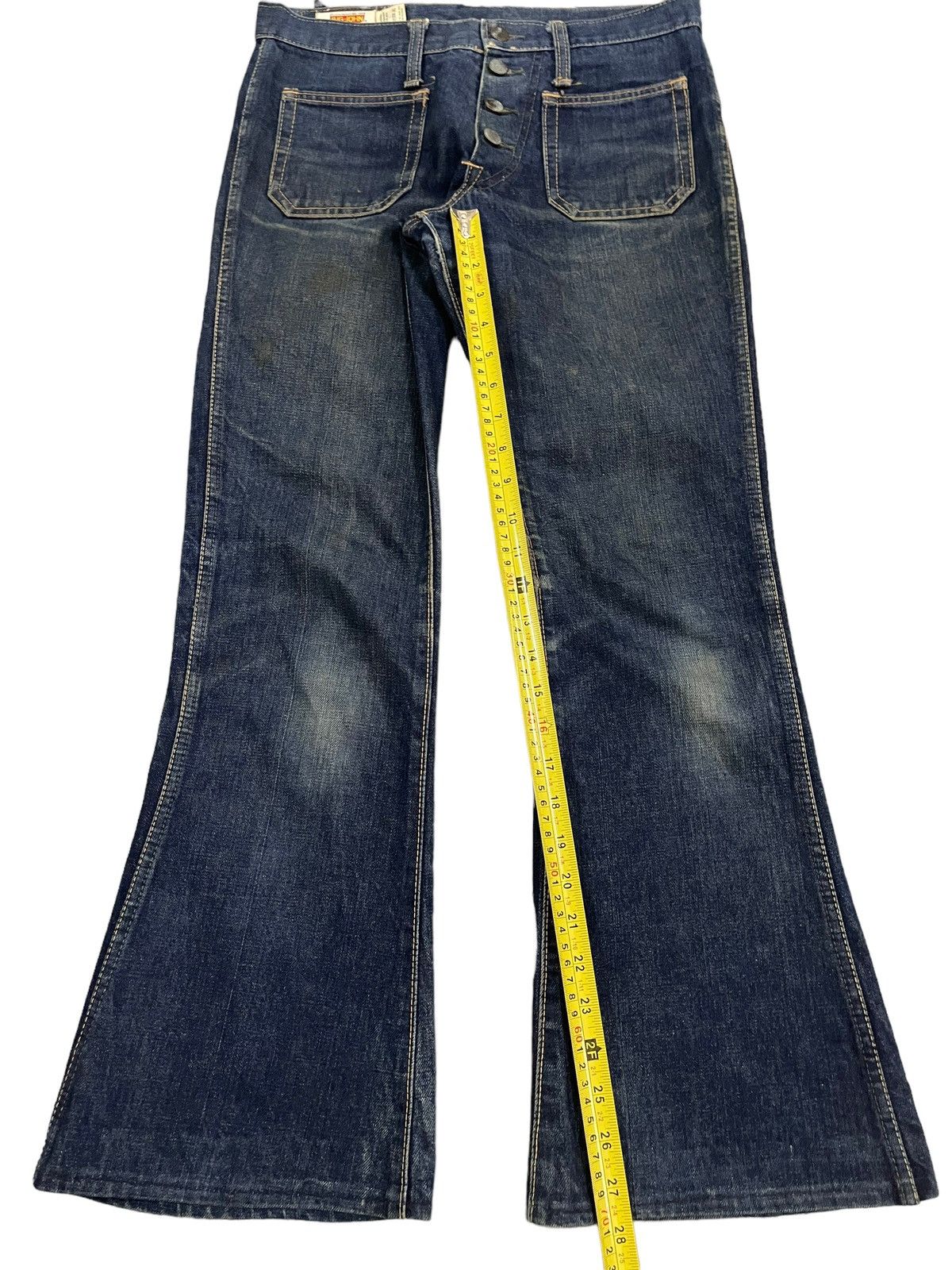 Big John Vintage Japan Big John Blue Wash Bell Bottom Flare Jeans Size US 30 / EU 46 - 12 Thumbnail