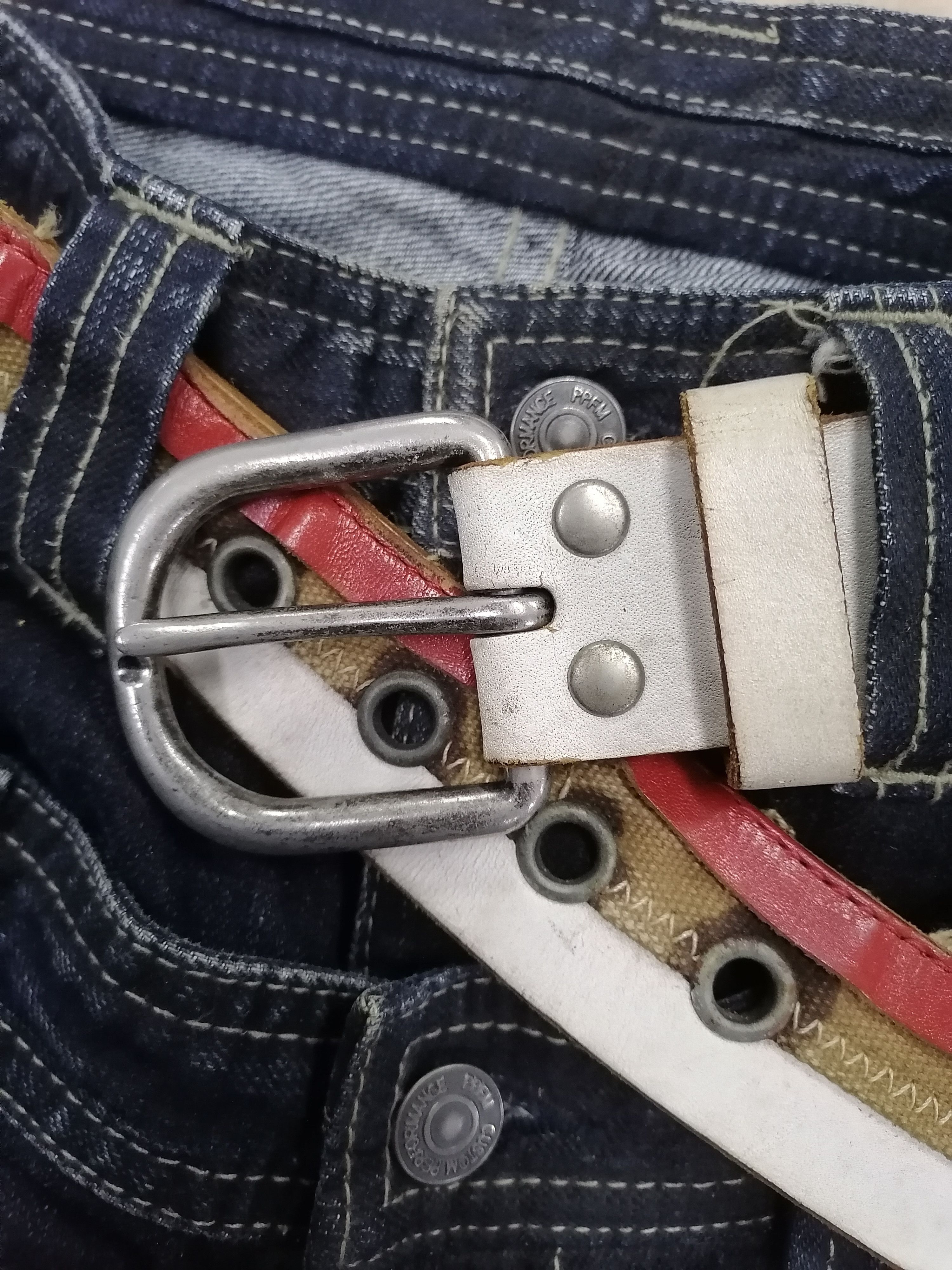 Genuine Leather × Japanese Brand Hawk Company Genuine Leather Hybrid Belts Size ONE SIZE - 3 Thumbnail