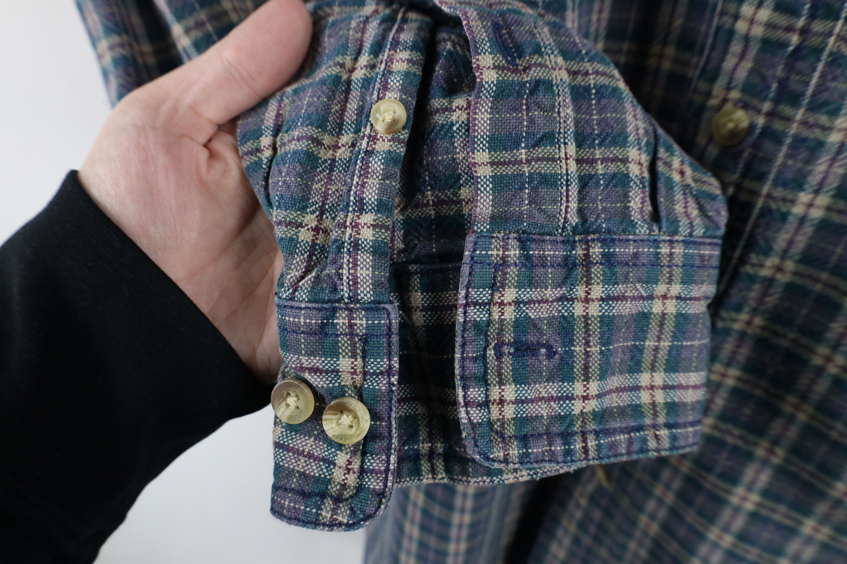 Vintage Vintage 90s Streetwear Heavyweight Collared Button Shirt Size US L / EU 52-54 / 3 - 5 Thumbnail