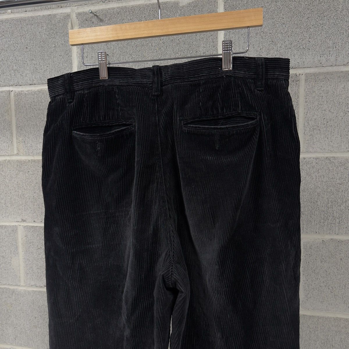 Vintage Vintage Black Corduroy Baggy Wide Leg Pants ERD Grunge Size US 36 / EU 52 - 4 Thumbnail