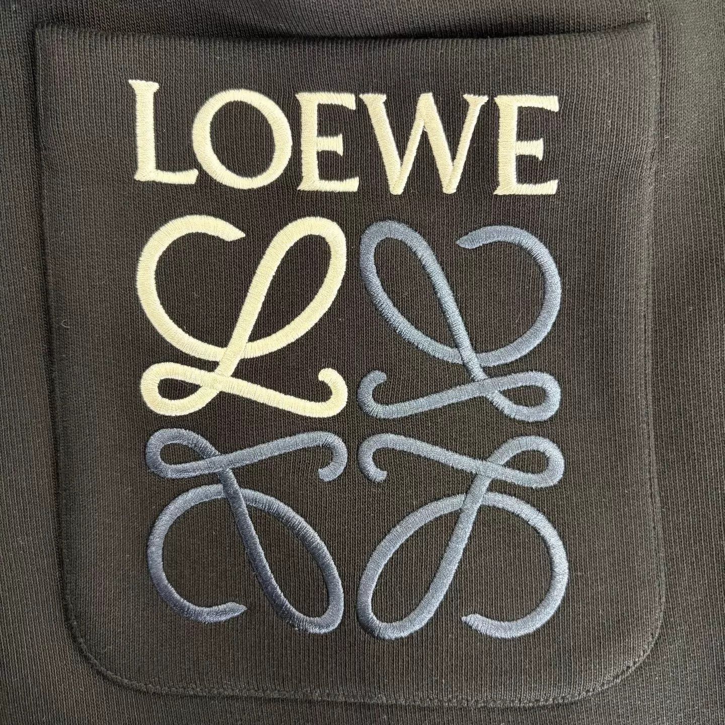 Loewe LOEWE black knit track pants M embroidered logo drawstring Size US 32 / EU 48 - 6 Thumbnail