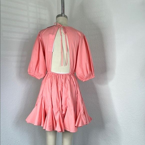 RHODE RHODE Molly Open Back Mini Pouf Sleeve Flared Trumpet Skirt Size S / US 4 / IT 40 - 2 Thumbnail