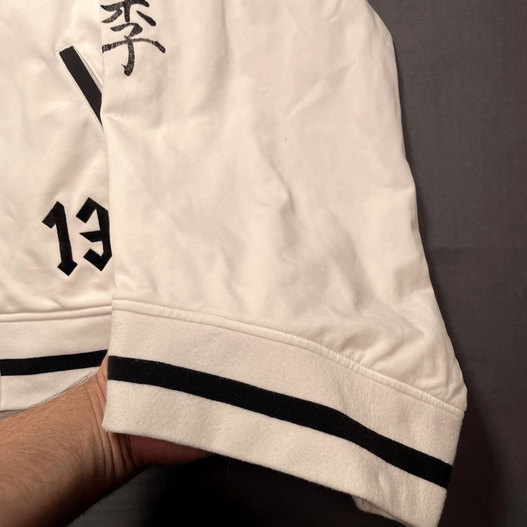 Puma Puma by Rihanna Jacket Mens Large White Kanji Track Bomber Full Zip Size US L / EU 52-54 / 3 - 3 Thumbnail