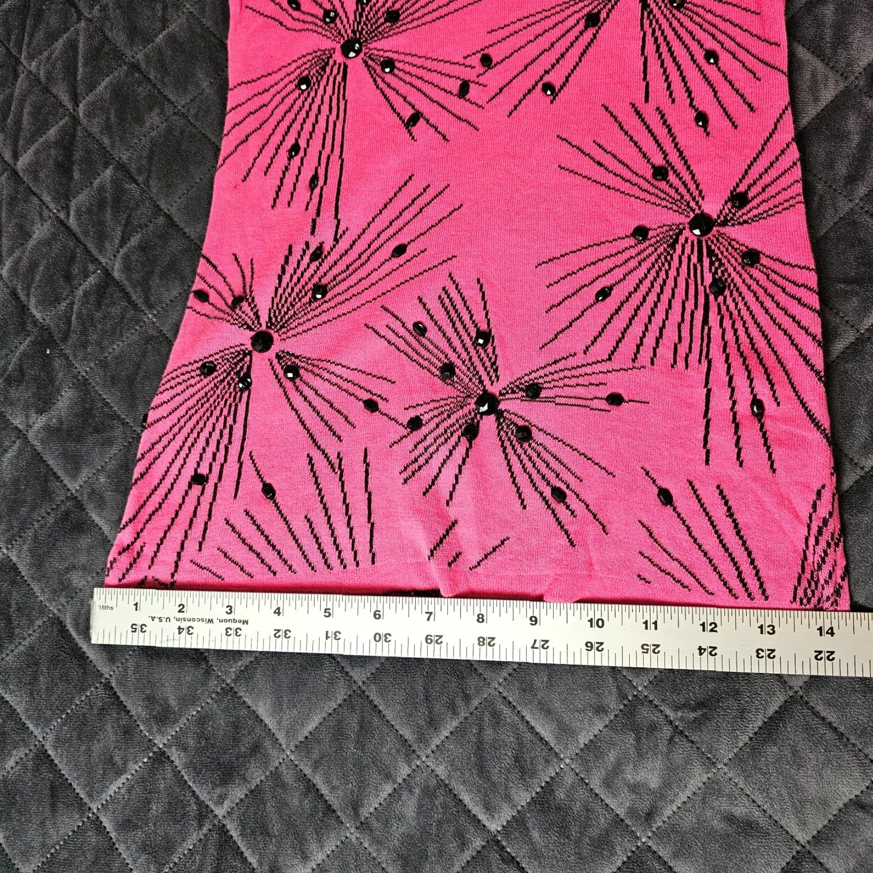 Pinko VINTAGE JLO Women Pink Sleeveless Tank Top Small Beaded Scoop Neck Spring Size S / US 4 / IT 40 - 5 Thumbnail