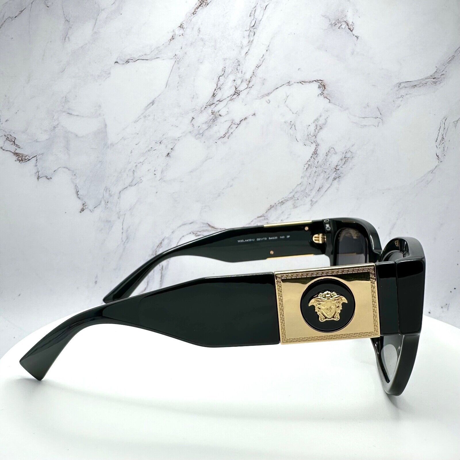 Versace New VERSACE Sunglasses Polarized Black Gold Medusa Square Size ONE SIZE - 6 Thumbnail