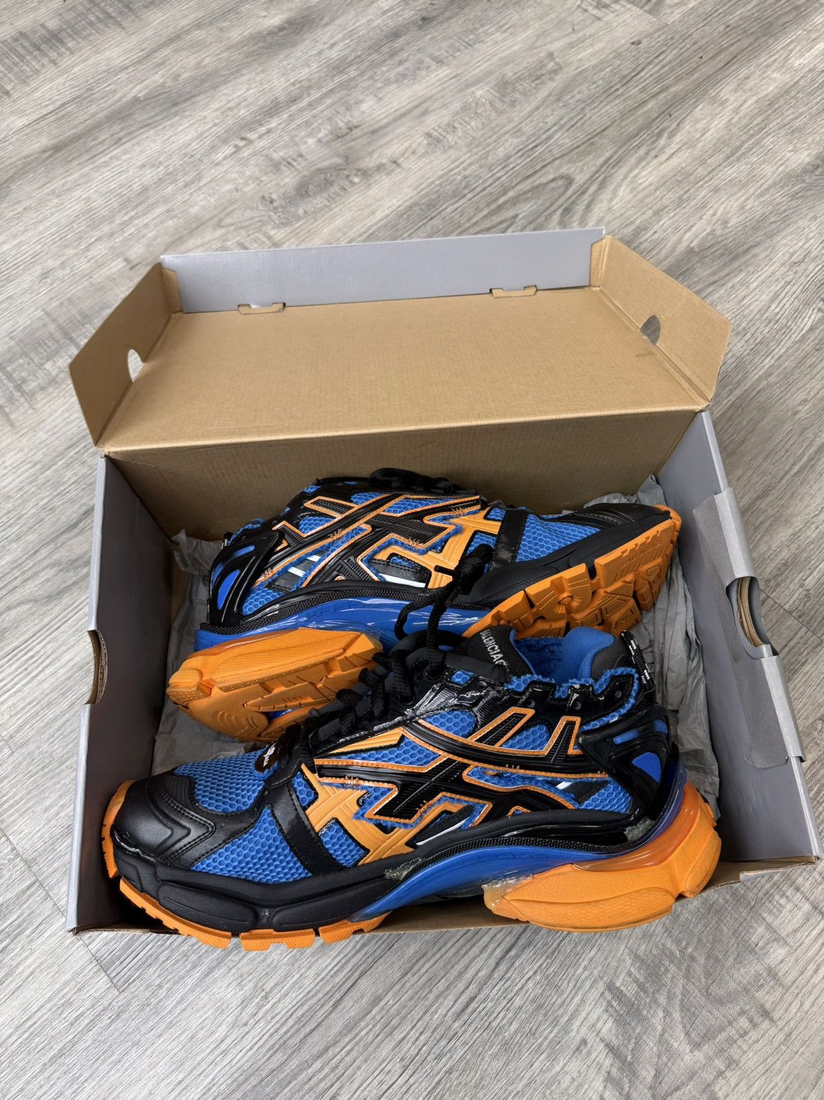 Balenciaga Balenciaga Runner - Blue/Orange Size US 14 / EU 47 - 3 Thumbnail