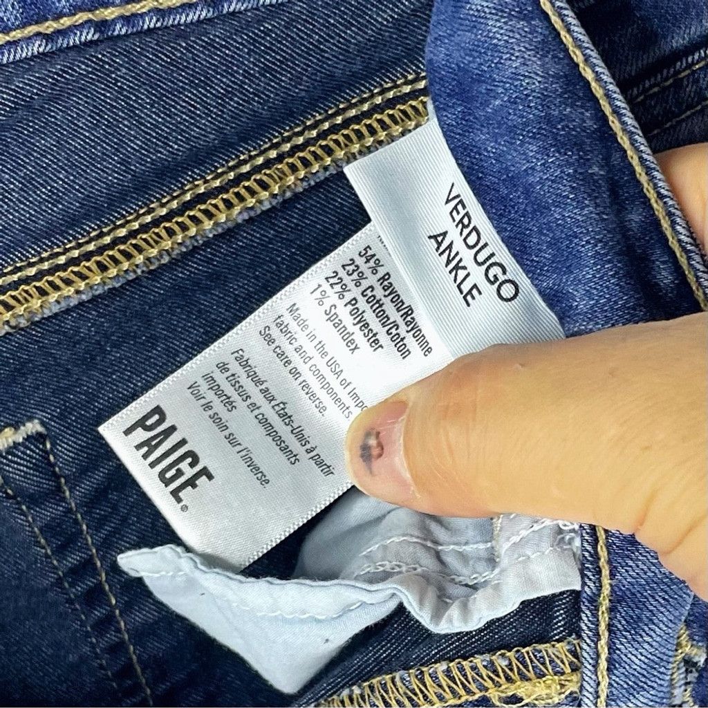 Paige PAIGE Women's Verdugo Ankle Ultra Skinny Blue Jean Size 27 Size 27" / US 4 / IT 40 - 8 Thumbnail