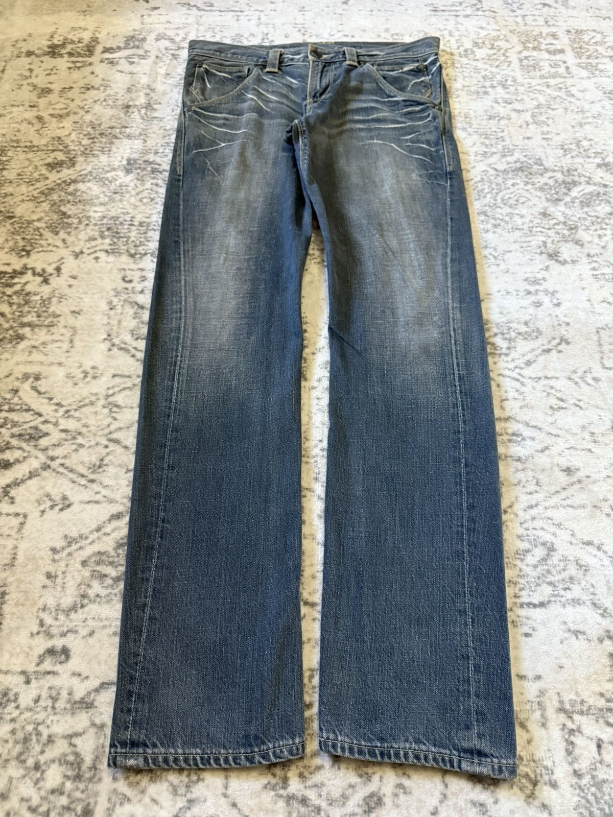Levi's 90s Levis Engineered Jeans Whiskers Twist Leg Size US 30 / EU 46 - 1 Thumbnail