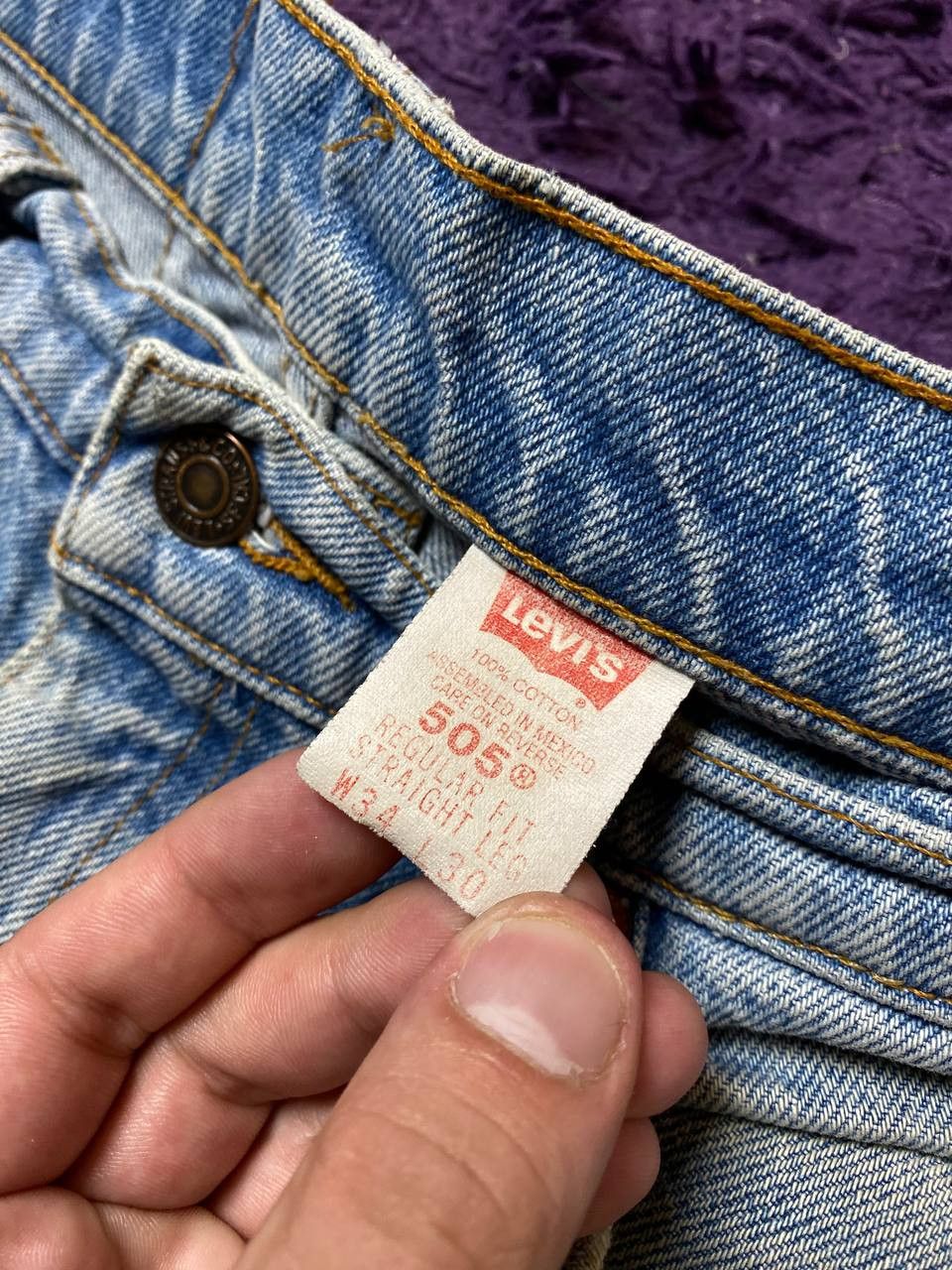 Levi's Distressed Jeans vintage Levi's 505 Y2K streetwear w34 Size US 34 / EU 50 - 2 Thumbnail