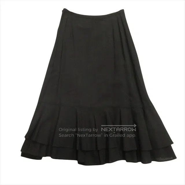 Comme des Garcons Comme Des Garcons size M Black wool bell-shaped pleated wr Size 23" - 2 Thumbnail